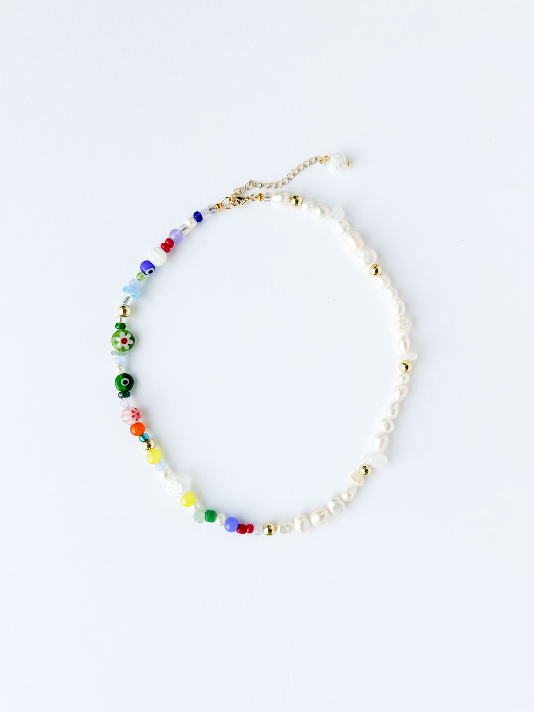LOÍZA | Freshwater pearl and mixed bead necklace