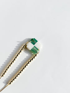 Bracelet | white forest check